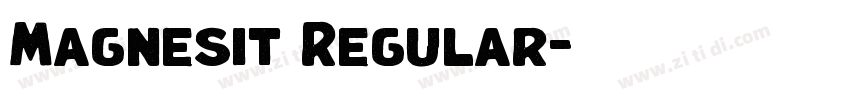 Magnesit Regular字体转换